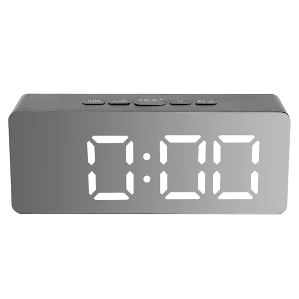 Husstand Desktop Multifunktionel LED Elektronisk Digital Vækkeur Makeup Spejl