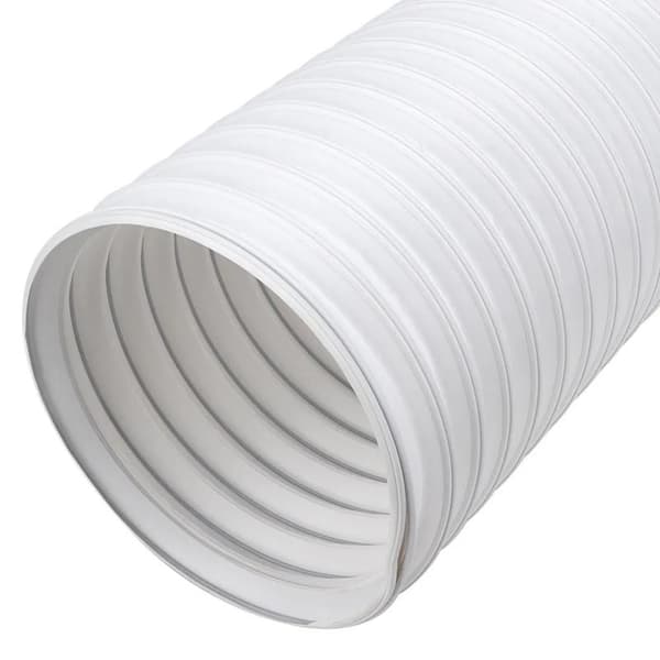Udsugningsslange PP | 130 mm | 1,50 m | egnet til: Luftventilation / Tørretumbler Emhætte | Hvid