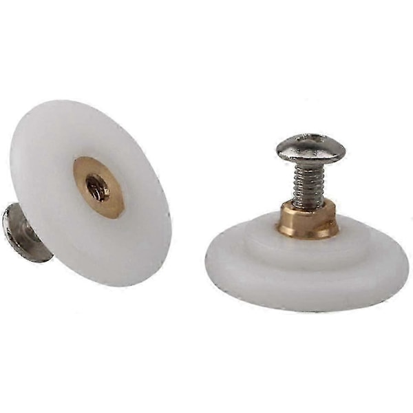 4st Dia. 26mm Duschrum Trissa Hjul Nylon Koppar Rulle 26mm x 6mm