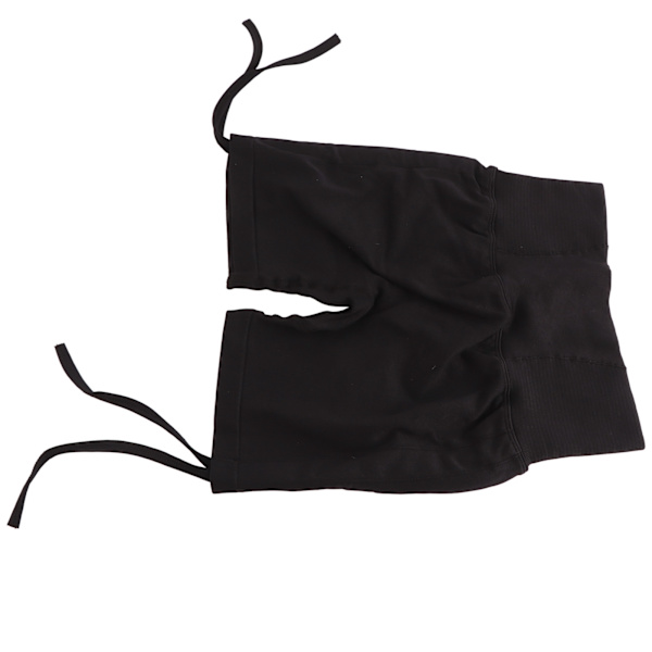 Yogashorts Ergonomisk hög midja rumpa lyftande sömlös dragsko Workout löparshorts för kvinnor M Svart