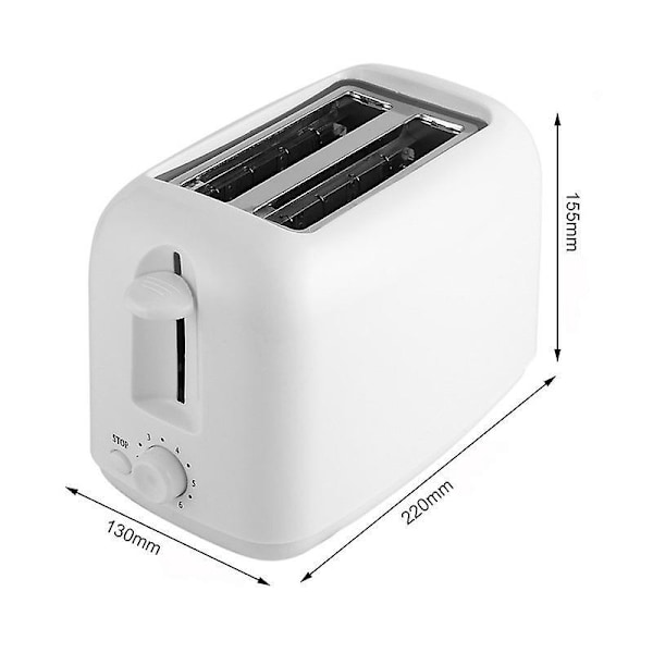 Ultra Kompakt Brødrister med Justerbare Bruningsniveauer og Automatisk Afbrydelse