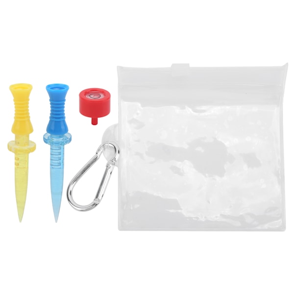 2 st plastgolftee 6 sektioner justerbar golfträningsboll tee bollhållare set