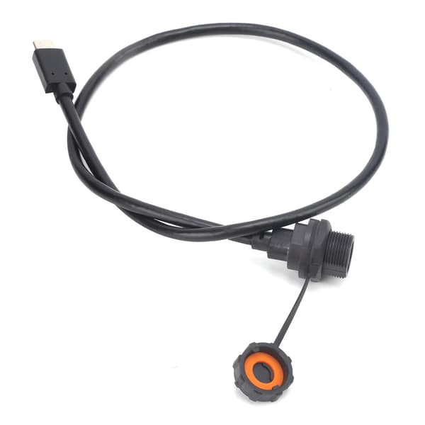 Vandtæt USB-stik IP67 TYPEC hun han med kabelstik E10TPCTFF/TPCAM (0,5 meter)