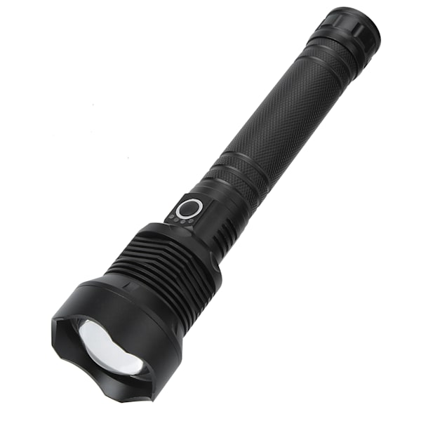 XHP70 9000LM 3 belysningslägen LED ficklampa USB starkt ljus ficklampa för jaktSvart