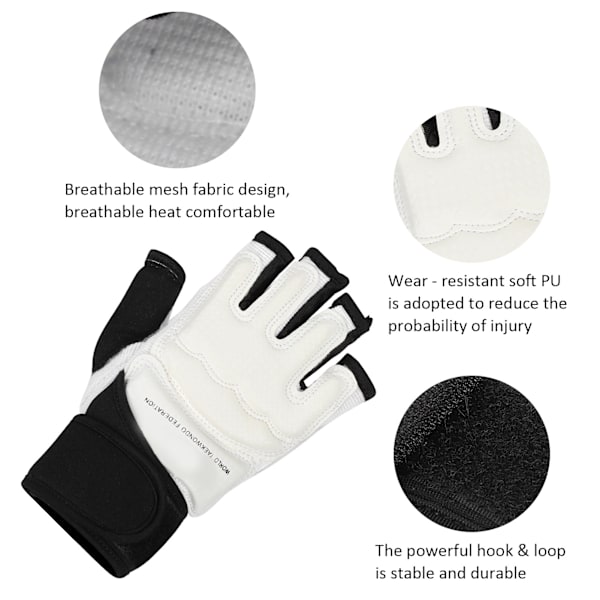 2stk Taekwondo Handsker Voksne Børn Håndbeskytter Wrestle Boksehandsker AccessoryM