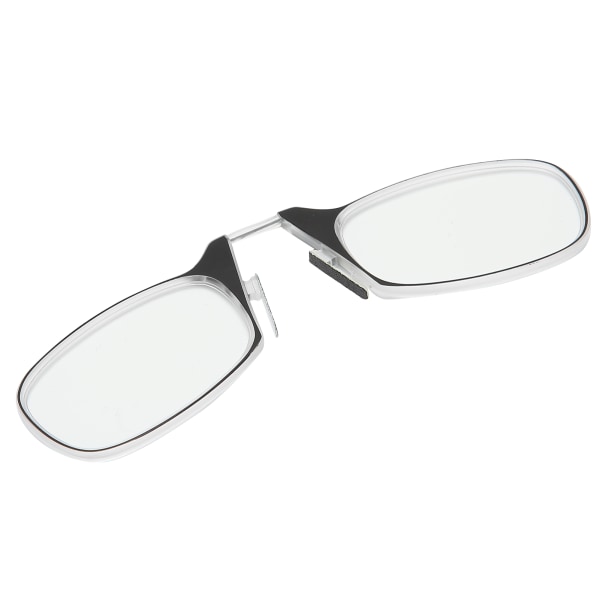 Lesebriller Blå lysblokkerende neseklemme Armløse briller for unisex eldre +200 svart