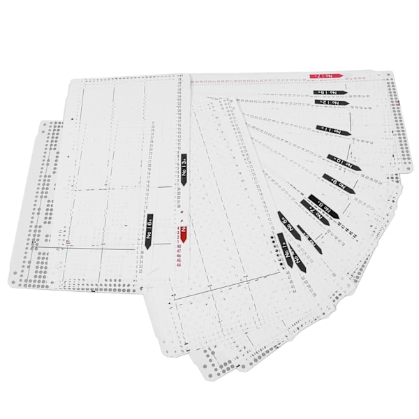 Stickmaskin Flower Punch Card No. 1-20 Stansnoggrannhet Mjuk Slitstark stickmaskinstillbehör