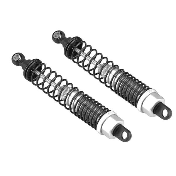 2st/Set RC Bakre Stötdämpare Aluminiumlegering för Axial Rock Racer 90026 (Fram, Silver)