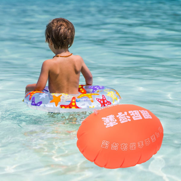 Vattenutrustning Simning Airbag Säkerhet Uppblåsbar Luftboj för Rem Simning Surfing SnorklingOrange 50x40cm