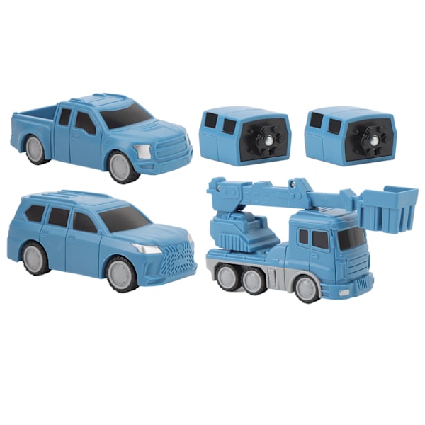 Transformerende robotlegetøj Transformer robot samlede køretøjer Børn DIY magnetisk samling byggebilmodel legetøj Type B