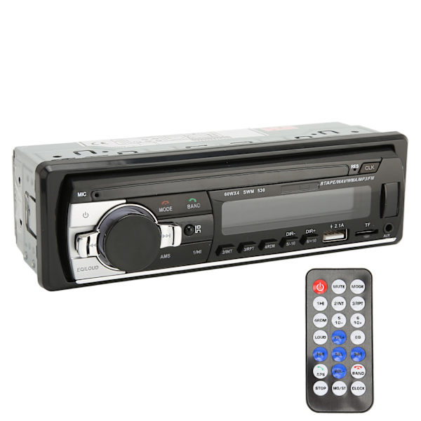 Auton stereot Bluetooth 5.0 Värikäs valaistus FM Häviötön äänenlaatu Autoradion vastaanotin MP3 WMA WAV FLAC