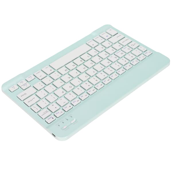 Trådlöst tangentbord Skärmlåsfunktion Litet bärbart Stabil anslutning Lång batteritid Mini trådlöst tangentbord för PCGrön
