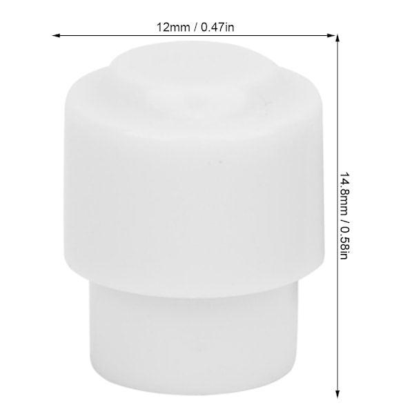 10 st Pickup Switch Tip Cap Knob Elgitarr Del Tillbehör Knob Cap Vit