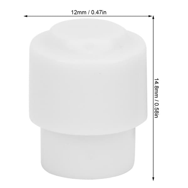 10 STK Pickup Switch Tip Cap Knott Elektrisk Gitar Del Tilbehør Knott Cap Hvit