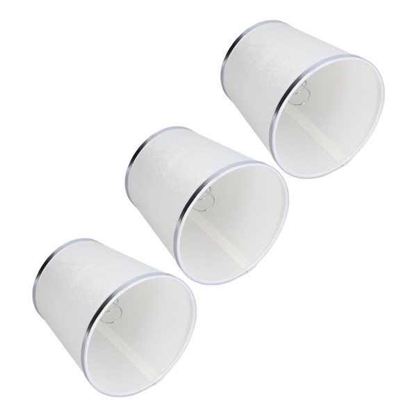 3 stk. Lille bordlampe skærme Clip på lysekrone skærme beskytter til hjem soveværelse dekoration