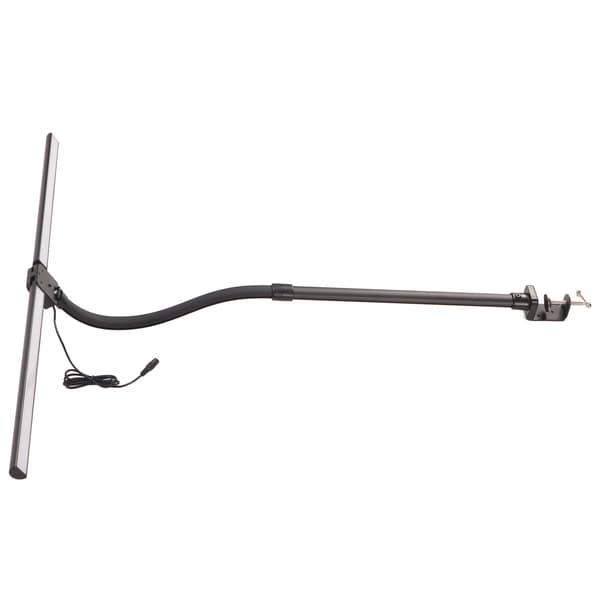 Klemme Bordlampe Dobbelthode LED Skrivebordslampe Øyepleie Arbeidslampe Leselys for Hybel Studier Kontor Soverom 100‑240V EU-plugg