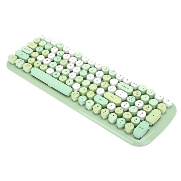 MultiDevice Keyboard for Bluetooth 5.1 Trådløst tastatur for bærbar mobiltelefon-nettbrett (grønn)