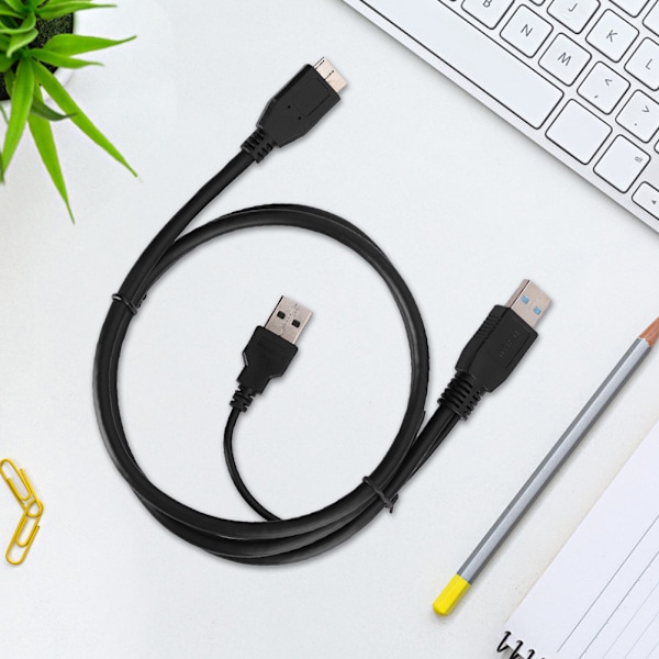 USB3.0 - Micro USB -mobiilikovalevyn datakaapeli lisävirtaliitännällä, kaksinkertainen virtalähde C0109 1m