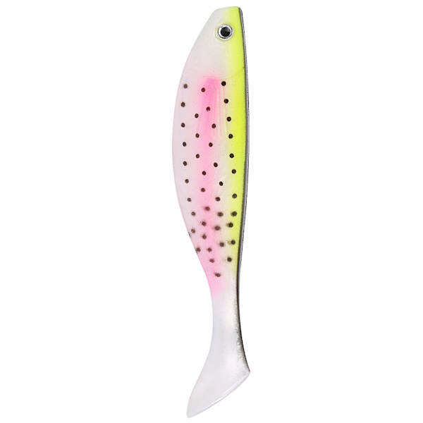 2 st/förpackning Nya levande konstgjorda mjuka beten Falskt fiskebete Tillbehör (Rosa gul)