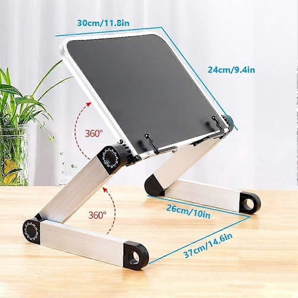 Bogstøtte Laptop Stand Justerbar Bogholder Bakke Med Side Papirclips Ergonomisk