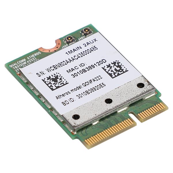 Qualcomm Atheros WIFI-kortille 2.4/5GHz Dual Band 802.11abgn Bluetooth 4.0:lle