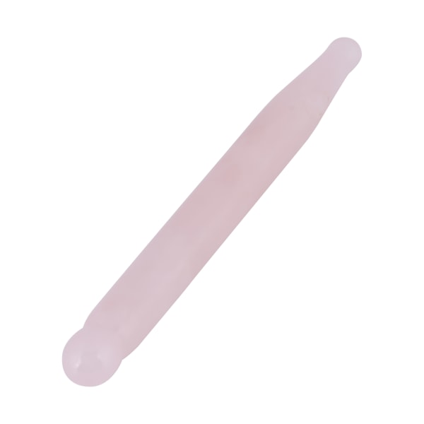 1pc Natural Rose Quartz Crystal Face Massage Wand Stone Smooth Stick