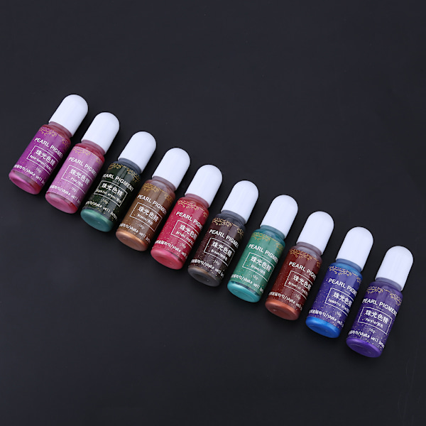 10 farver 10 g Epoxy UV-harpiks Farvefarve Farvestof Pigment DIY Kunsthåndværk (#B)