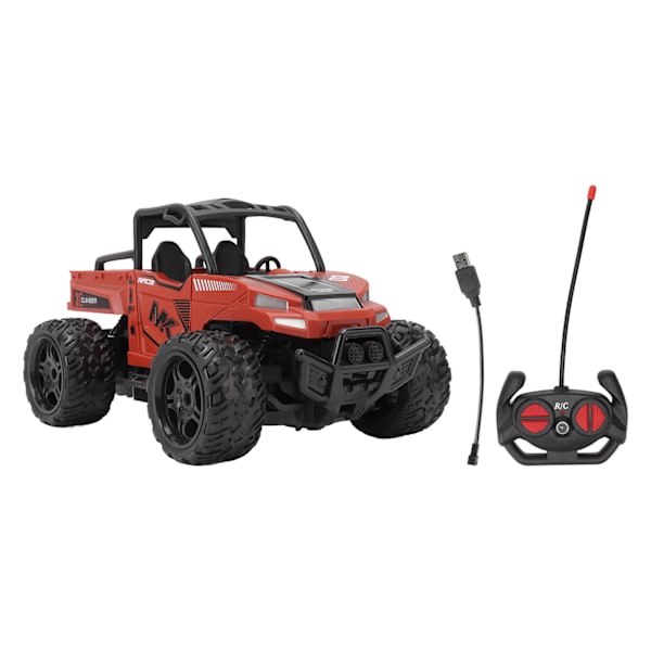 1/16 Fjärrstyrd bil 2.4GHZ Simulerade ljudeffekter 1/16 RC bil med ljus för över 3 år gammal orange röd