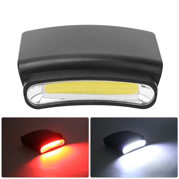 Plast LED Bærbar Hodelykt Hatt Klips Mini Hodelykt Utendørs Belysning Lampe LED Bærbar Hodelykt