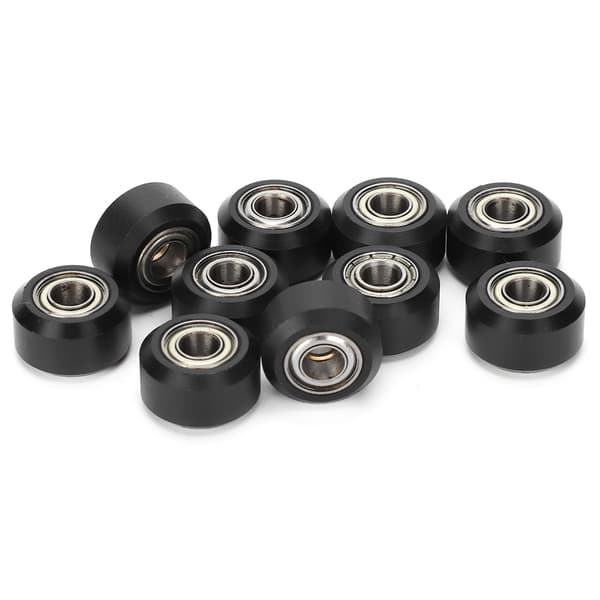10 stk. løbehjul 5 mm lille hjuludskiftning med MR105 leje 3D printertilbehør