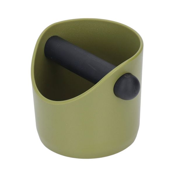 Kaffe Knock Box Plast Gummi Grind Avfallsbeholder Dump Bin med Bar for Kaffe Bar Kjøkken Grønn
