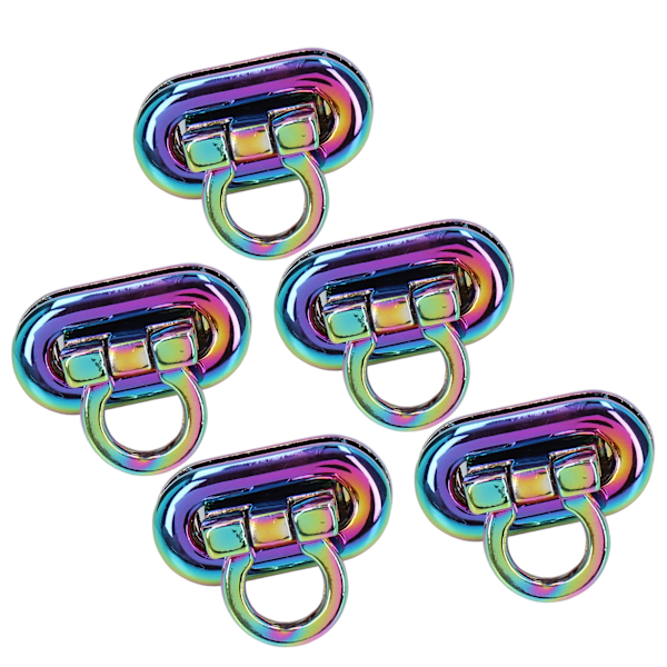 5 stk Flip Lock Fargerik Sink Legering Oval Bull Nose Lås Bagasjelås Clamshell Lås