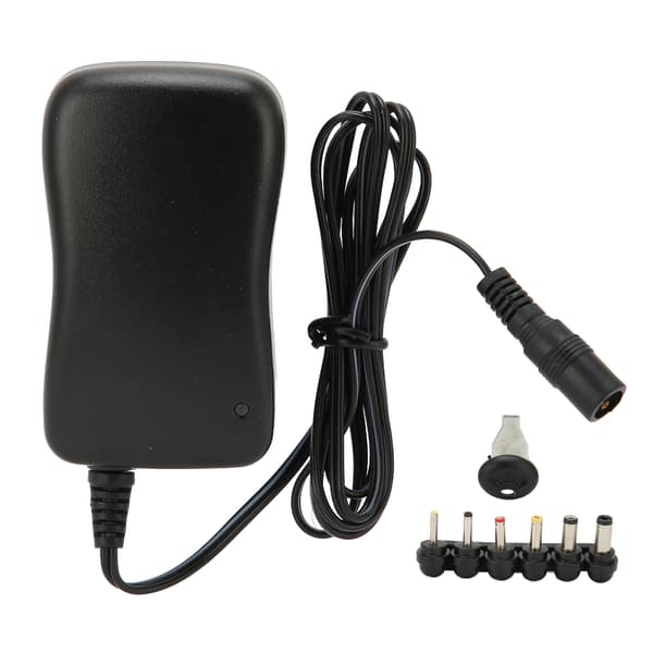 Multifunktionell 30W universell strömadapter med USB-port, justerbar spänning, strömadapter 100‑240V AU-kontakt