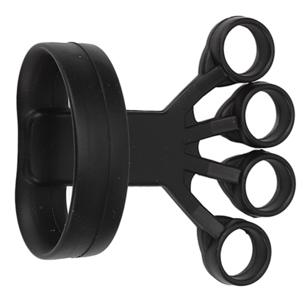 Finger Training Exerciser 4 Fingers Silicone Grip Vahvuussormiharjoittelija kalliokiipeilyyn Fitness Training Musta 5kg / 11lb