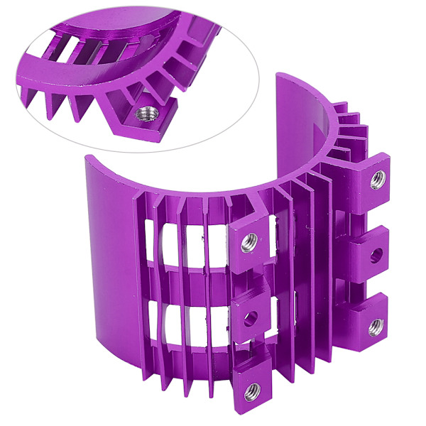 3 st motor kylfläns kyldel passar för Wltoys 144001 1:14 RC bil lila