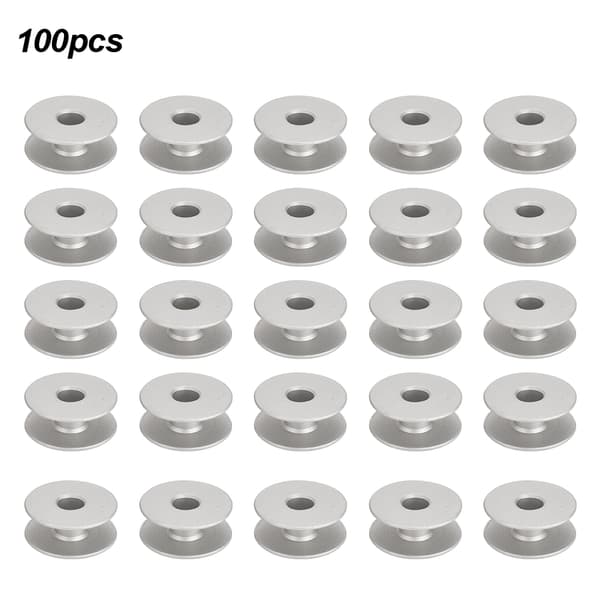 100 stk. metallspoler for flat broderi bil symaskin erstatningstilbehør 40264A Flat