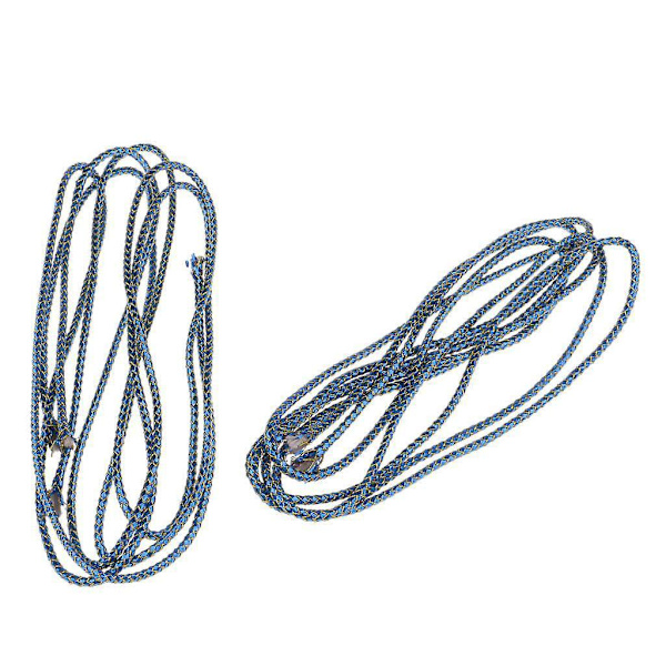2st Holografisk Elastisk Mylar Snöre Fläta Flash Tubing för Flugbindning Blå