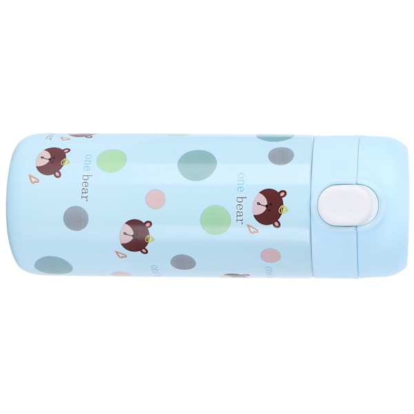 Cartoon Animal Vattenkopp 304 Rostfritt Stål Originalitet Studsa Knapp Mugg för KvinnligBlå 350‑500ml