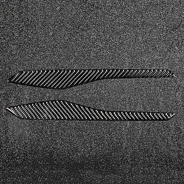 2 stk. ekte karbonfiber midtkonsollpanel dekorasjon trim passer til Ford Explorer 2013-2018