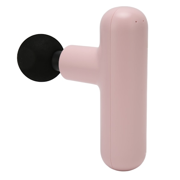 Mini massager, ultrakompakt, tyst, 4 hastigheter, kraftfull vibrationsdjupvävnadsmassager med 4 massagehuvuden för män och kvinnor, rosa