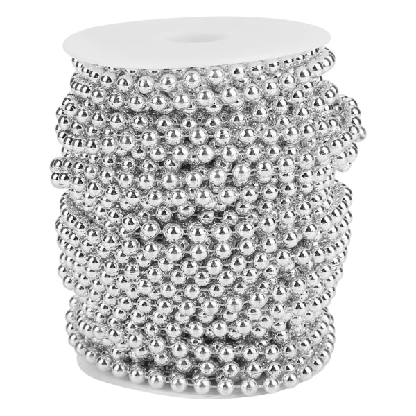 25m/rulle galvanisering perlertrådperler Guirlandestreng DIY Bryllupsdekoration 6mm(slim)