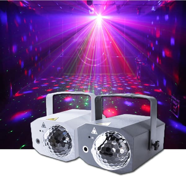 LED-scenelys Fargerik lysprojeksjonsballlys med fjernkontroll for bursdagsfester US Plug 10W