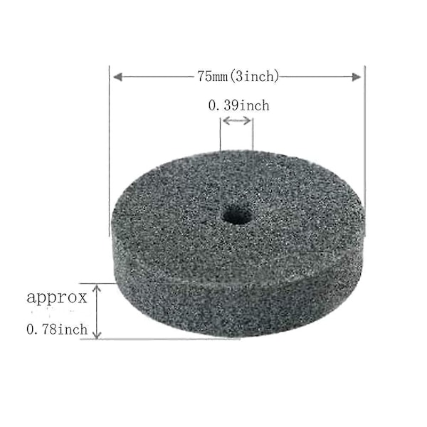 Hurtig Skift Fiberpussinghjulsett - 5 stk, 3 tommer, Utbyttingshjul for Benkbuffer/Sliper