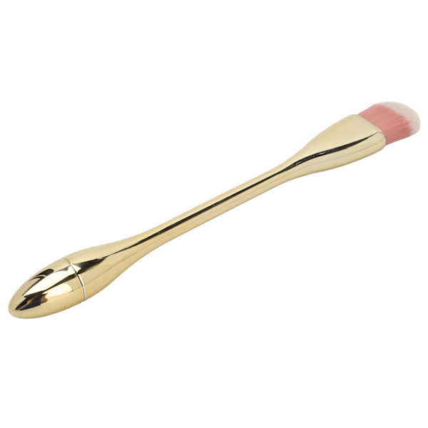 Negle Dust Brush Blød Fiber Delikat Touch Hudvenlig Udsøgt multifunktionel børste til Makeup Mask Champagne Guld