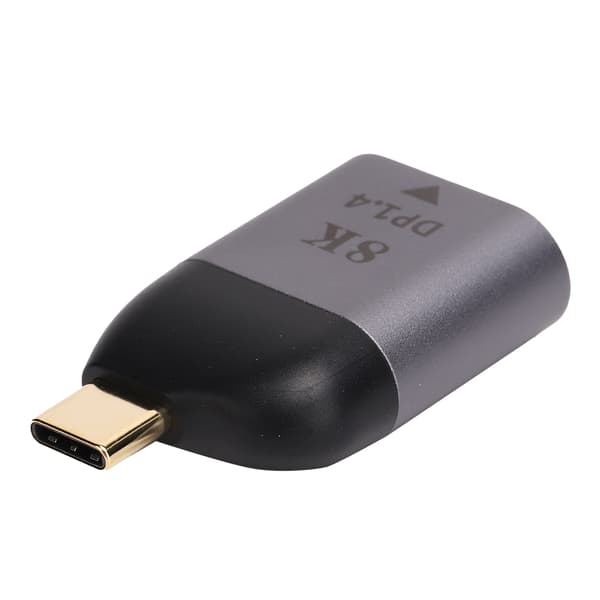 Type-C til DP1.4-adapter aluminiumslegering bærbar 8K HD-videotransmitter elektroniske komponenter