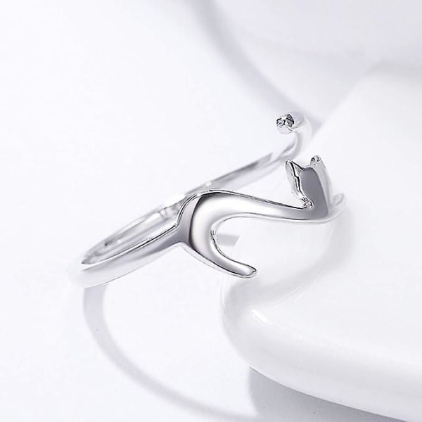925 Sterlingsølv Justerbar Hummingbird Ring med sølv Cubic Zirconia - lekre smykker for kvinner og jenter