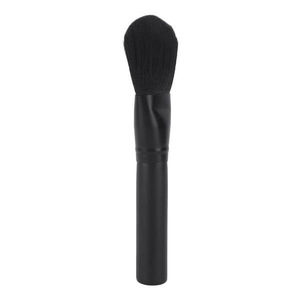 Stor Pudder Makeup Børste Blød Fluffy Bred Flad Top Blendingsbørste til Foundation Blush Sort