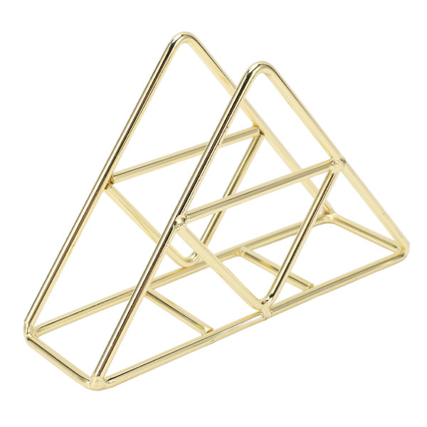 Servietholder mode fortykket udvidet trekantet fritstående metal smedejern lodret vævsholder guld