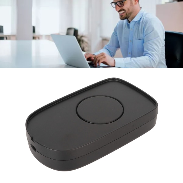 Mouse Jiggler 2 DPI Level Automatisk Ultrastille stor plate Plug and Play Mouse Mover for Gaming Møtepresentasjon