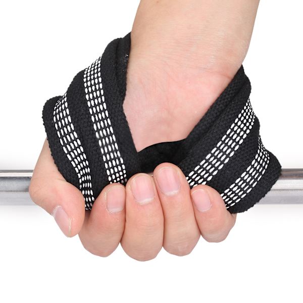 1 par Figur 8 Viktlyftsremmar Dödlyft handledsrem för pull-ups Horisontell stång Styrkelyft Gym Fitness Bodybuilding Utrustning(M)